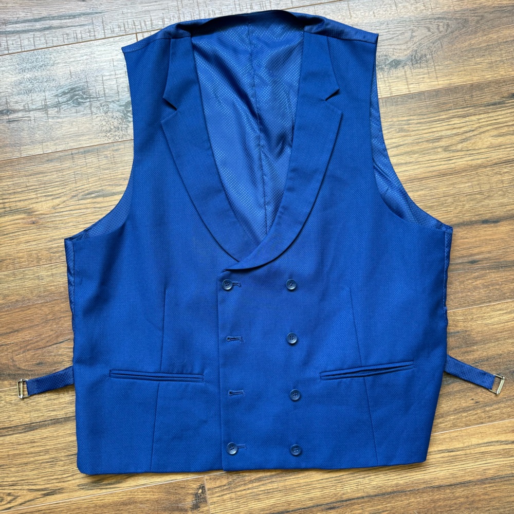 42R Boccaccio Suit Vest. Royal Blue.